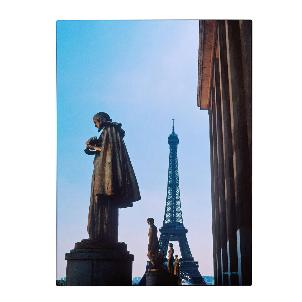 Trademark Fine Art 'View of Eiffel from Trocadero' Canvas Art by Kathy Yates