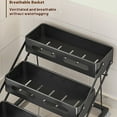 thumbnail image 2 of bedienty Three-Tier Spice Rack Wrought Durable And Sturdy, Stylish And Cabinet black Adjustable guide rai, 2 of 6