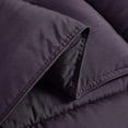 thumbnail image 3 of Chezmoi Collection Dark Purple Down Alternative Comforter Oversized King - 3-Piece All Seasons Lightweight Comforter Set - Microfiber Comforter Duvet Insert with Corner Tabs, 3 of 5
