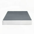 thumbnail image 2 of Black Metal Queen Mattress Foundation, 8.5 Inch High, 12 Slat Support, Textured Fabric Cover, 2 of 10