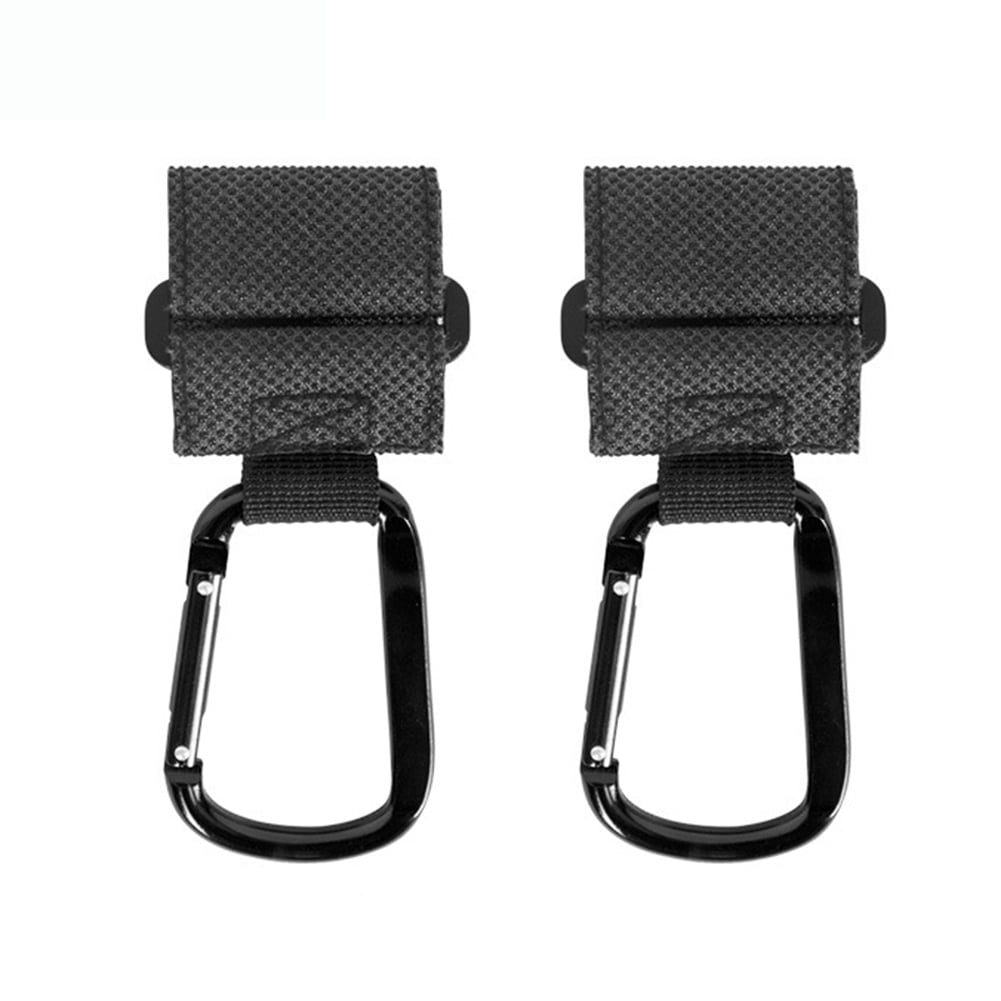2PCS Metal Stroller Hooks Clip Multi-Purpose Hooks Utility Hooks for Baby Carriages Mountain Climbing Carabiner 