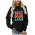 thumbnail image 1 of Wyzesi Chandails en Molleton Overd pour Femmes Tendance Plus Chandails en Molleton pour Femmes Chandails en Molleton Versized Col Rond Manches Longues Pullovers Chandails en Molleton Midi Bleu Polaire Chandails en Molleton Femmes Col Rond, 1 of 4