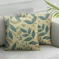 thumbnail image 3 of nygtbtfer  Blue Color Dusty Leaves Throw Pillow Cover Foliage Leaves Fern Greenery Herbs Plant Elegance Branch Nature Botanical Fall Pillow Case  Decorative Men Women Boy Girl Room Cushion Cover White, 3 of 7