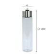 thumbnail image 3 of Mainstays 18 oz Clear Plastic and Stainless Water Bottle with Screw Cap Lid with Strap, 3 of 9