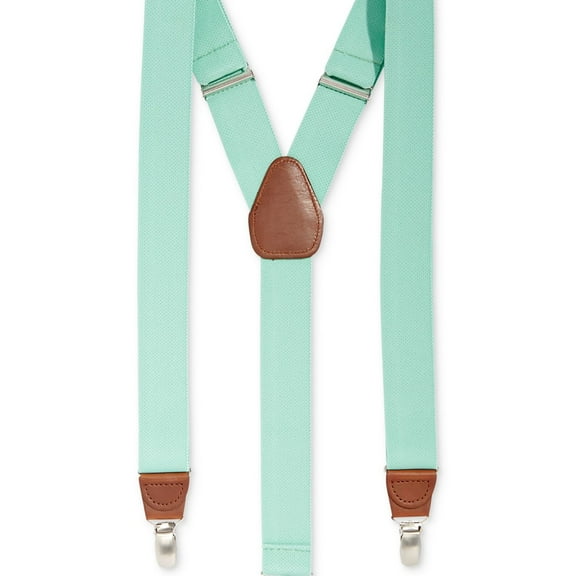 Club Room Mens Basic Medium Suspenders, Green, One Size