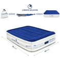 Enerplex Luxury 15 Inch Double High Air Mattress with Builtin Pump