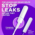 thumbnail image 2 of Tampax Radiant Tampons, avec Tresse Anti-Fuites, Absorption Régulière, Non Parfumés, 2 of 9