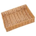 thumbnail image 4 of MasteelfCA 1Pc Storage Basket Practical Fruit Basket Rectangular Storage Basket (Brown), 4 of 7