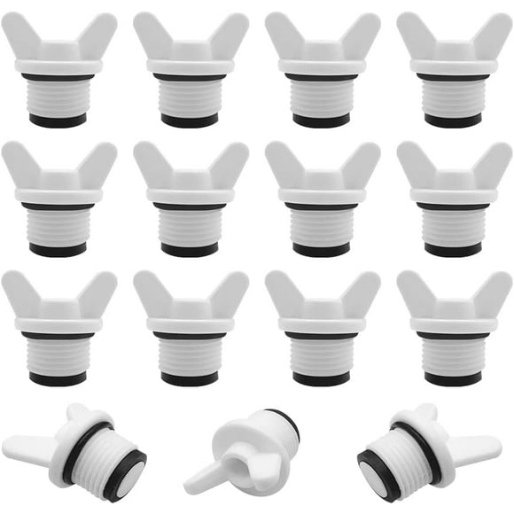 Plumbing Plug - 15 Pieces 1/2" Male External Thread Pipe Hex Plug, Blanking Plug, for Washing Machine, Dishwasher, Faucets, Plumbing