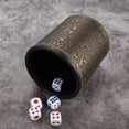 thumbnail image 4 of sweethay Juego de tazas de dados rectos, caja de dados antitrampa ligera de cuero, taza de tamiz exquisita resistente al desgaste sin tapa, Juegos de cartas, 4 of 6