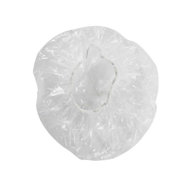 100Pcs Reusable Food Keep Storage Covers Elastic Clear Bowl Covers Dish Plastic Covers for Family O