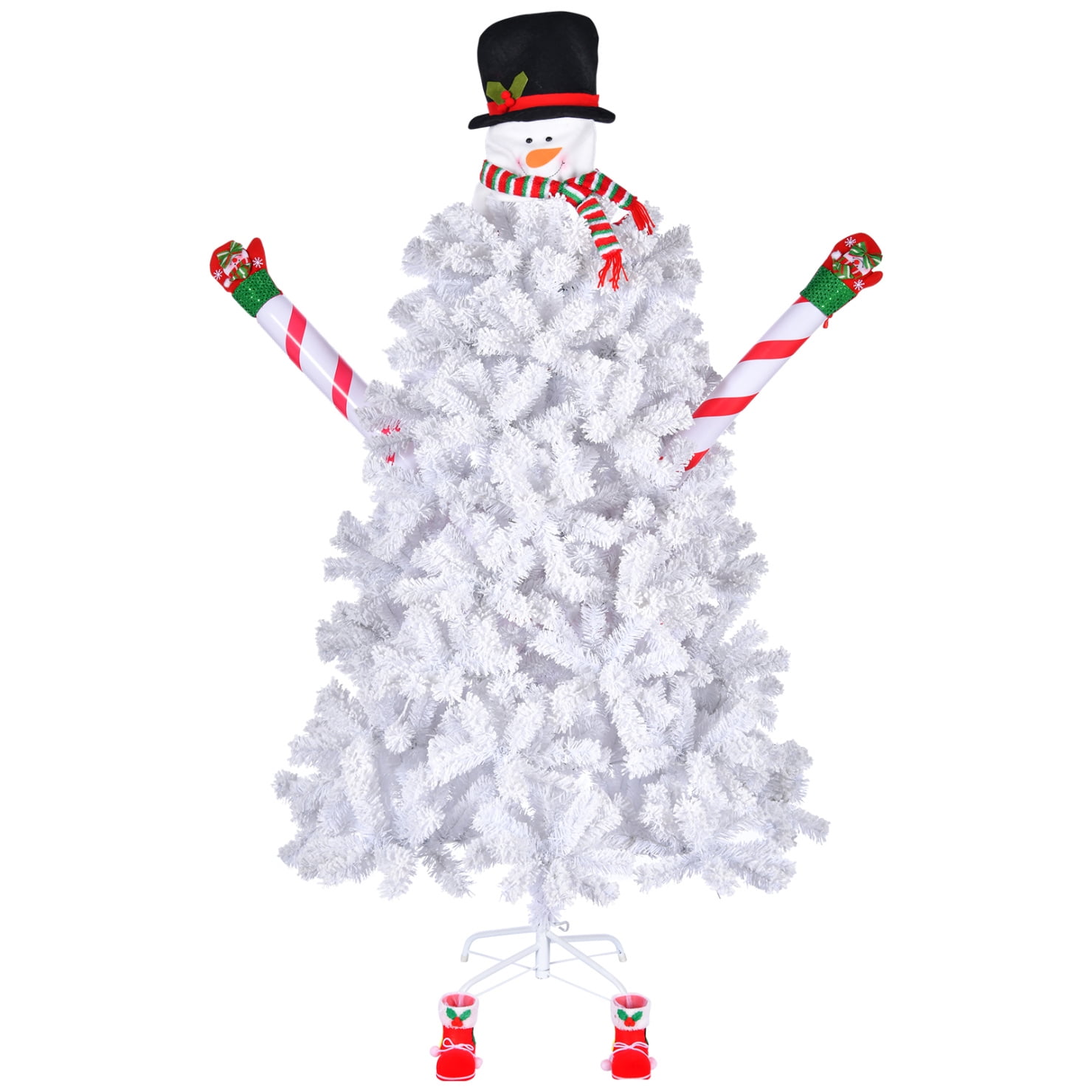 48 in. 3D LED Snowman w/ Hat & Red Scarf by Sylvania at
