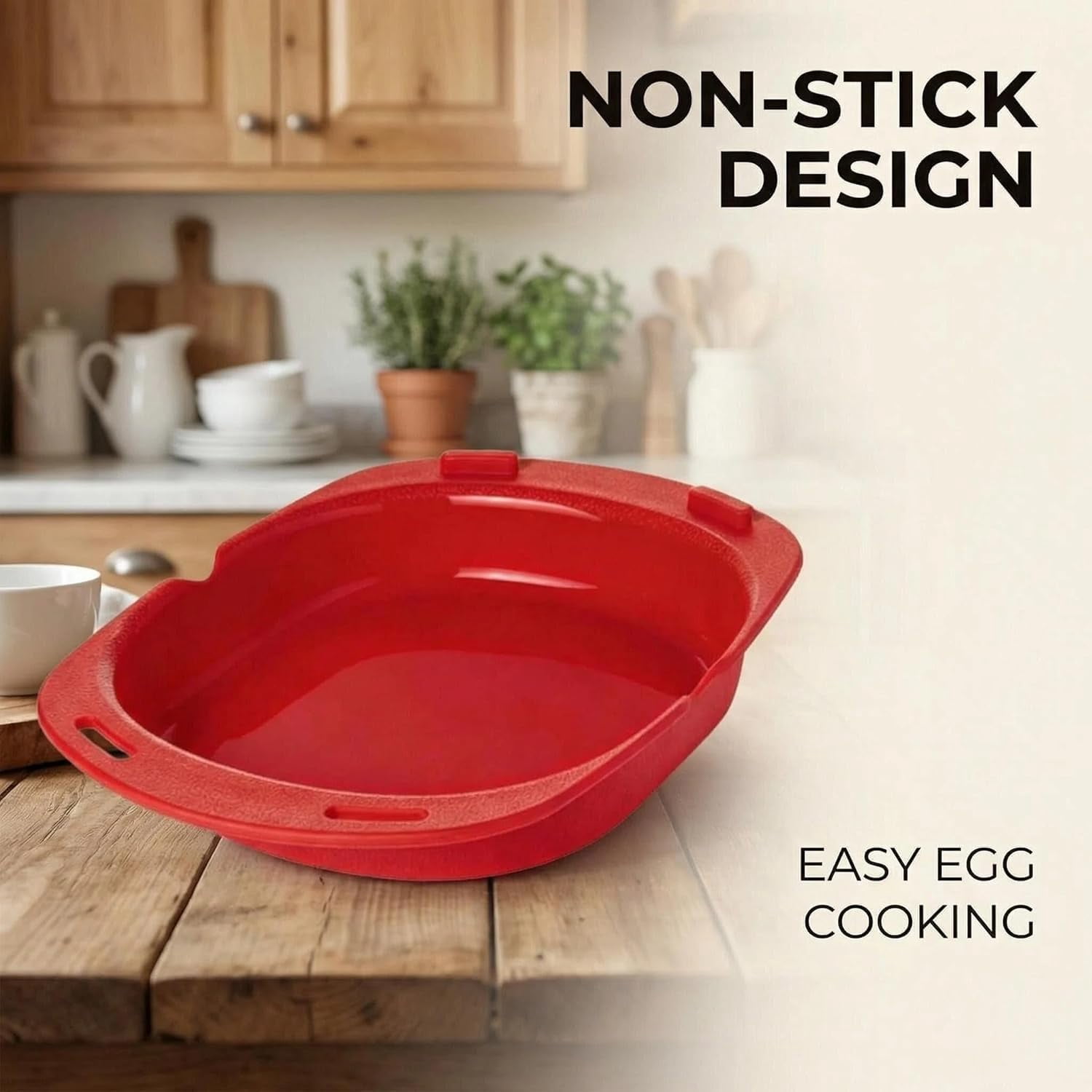 Silicone Omelet Maker, Silicone Microwave Omelet Maker, Microwave Omelette Maker Silicon𝐞,Nonstick Cooking Tray for Breakfast, Easy Egg Poacher Kitchen Gadget, BPA-Free (2)
