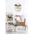 thumbnail image 5 of Hello May Front Door Sign Funny Wreaths Hanging Wooden Plaque Decoration Round Rustic Wood Farmhouse Porch Decor for Home Front Door Decor, 12 x 12 Inch, 5 of 5