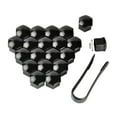 thumbnail image 4 of Maytalsory 20 Pieces Car Wheel Nut Caps Auto Hub Screw Head Cover Plastic Replacement Dust-proof Automobile Rims with Clip Black 19mm 1Set, 4 of 6