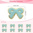 thumbnail image 2 of Uxcell 8 Pcs Parches de Lazo Azul de Chenille, Parches de Planchar con Bordes Dorados, Parches de Aplicación para Ropa, Manualidades DIY, Sombreros, Mochilas, Ropa, Vestidos, Pantalones, Jeans, 2 of 7
