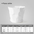 thumbnail image 2 of Plastic Flowerpot with Tray Ornamental Shock-proof Succulents Flowerpot for Kitchen Hotel Nursery Garden Planter Stable Lightweight Plant Pots Home White, 2 of 6