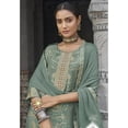thumbnail image 3 of Indian Pakistani Designer Ethnic Wear Stitched Shalwar Kameez Trouser Pant with Dupatta Suits ( Pistachio Green, XL - 44 ), 3 of 5