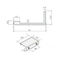 thumbnail image 2 of Richelieu BP98988010 3-1/8" Center To Center Finger Cabinet Pull - Silver, 2 of 2