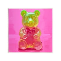 Stupell Industries Bold Candy Bear Food & Beverage Painting Unframed Art Print Wall Art, 12 x 12