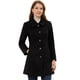 thumbnail image 1 of Abrigo de invierno para mujer Cuello de piel sintética Abrigo largo cálido Negro M, 1 of 6