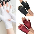 thumbnail image 2 of Fingerless Driving Gloves Wrist Length Sunblock Gloves for Women Girl Cycling Fishing Golfing Cycling Outdoor Activity, 2 of 14