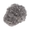 thumbnail image 4 of Gris Noir Cheveux Courts, Doux Bouclés Gris Courte Coiffures Synthétiques Chapeau Réglable avec Frange pour la Datation, 4 of 8