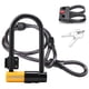 thumbnail image 1 of Candado para bicicleta con soporte de montaje de cable de acero de 115 cm/3,8 pies de servicio pesado INBIKE Candado de bicicleta, 1 of 7