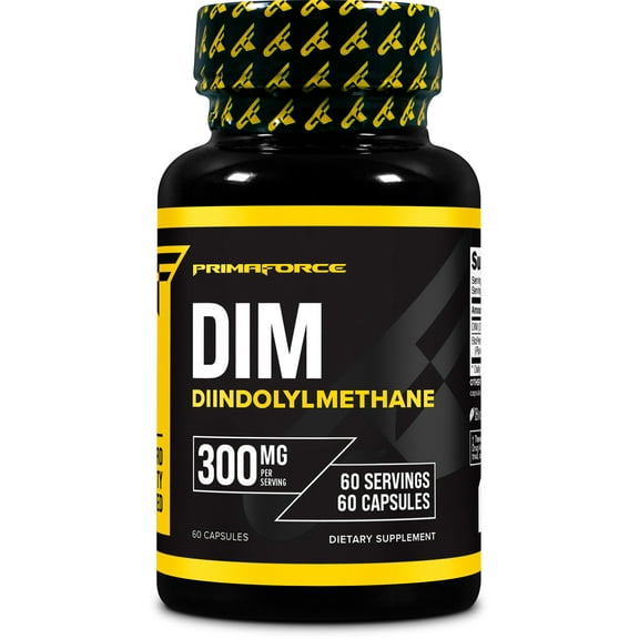 PrimaForce DIM (Diindolylmethane) Supplement 300mg, 60 Capsules