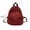Red, variant on Embroidered Corduroy Canvas Backpack for Women, Vintage Boho Lightweight School College Bookbag with DIY Personalized Design Travel Daypack