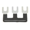 thumbnail image 1 of 10Pcs Terminal Strip Black 25A Red Copper PVC Fork Type Good Conductivity Terminal Blocks for Appliance Industry Power TB 2503 (3 Positions), 1 of 2