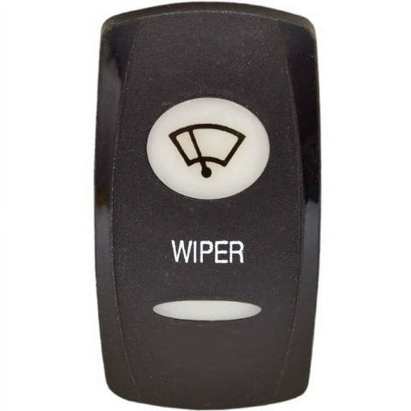 Carling Boat Rocker Switch Cover | Wiper Black Actuator