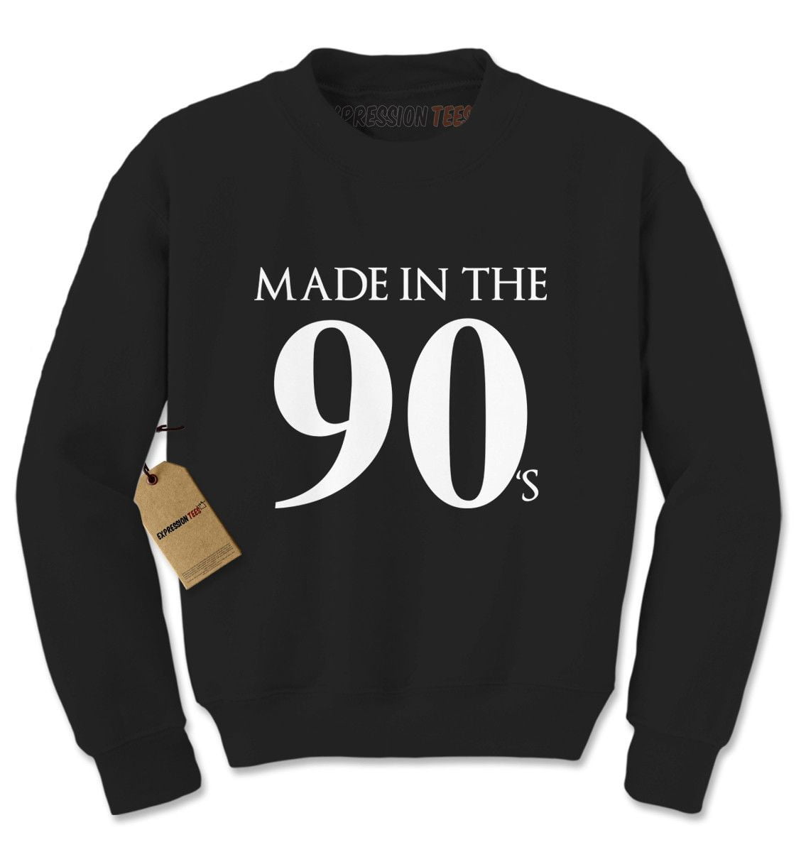 white crew neck sweatshirt walmart