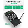 thumbnail image 2 of Calculator Push-pull 4 Inch LCD Writing Tablet Digital Drawing Pad 12 Digits Display with Stylus Pen Erase Button Lock Function(Ash), 2 of 8