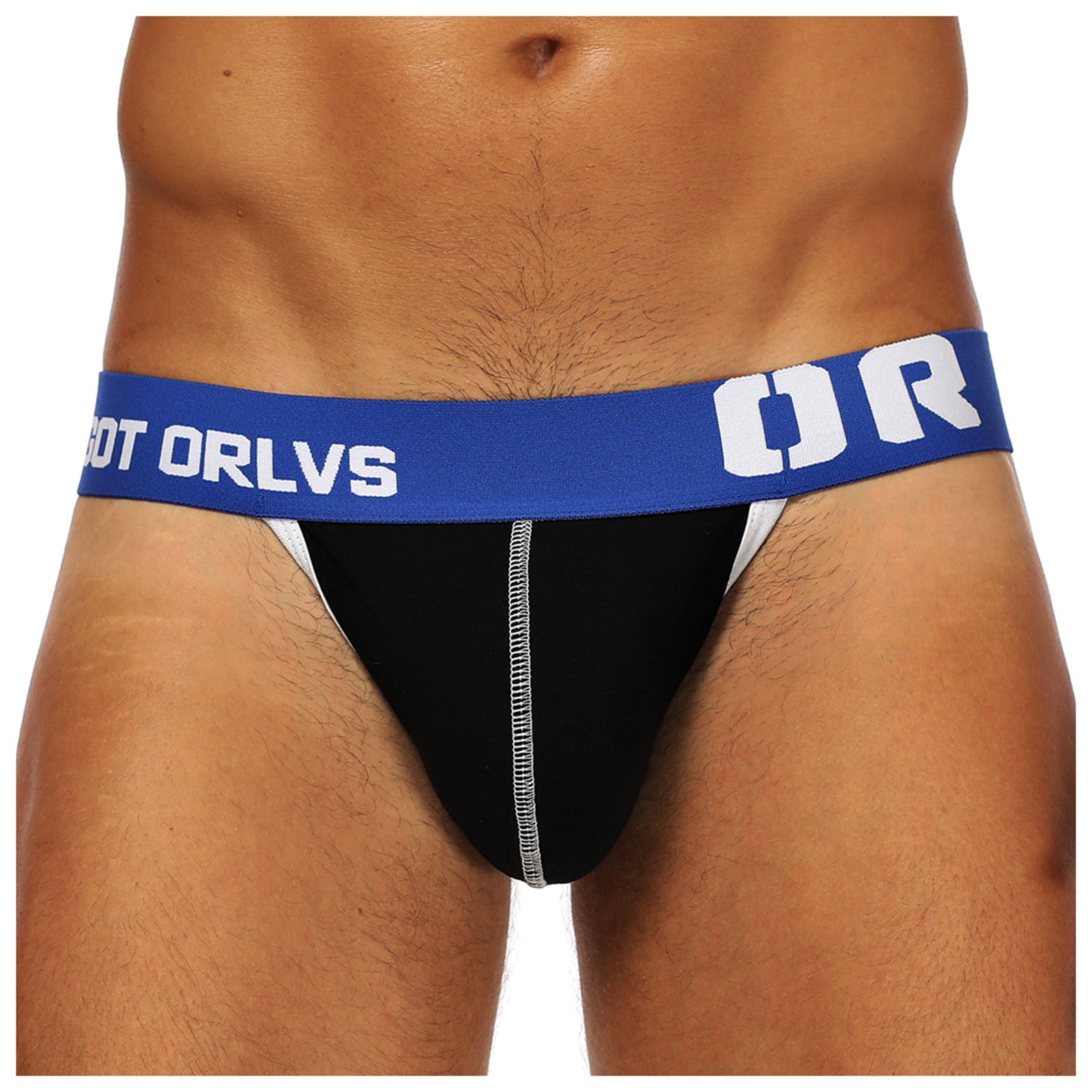 QAZXD Mens Underwear Charm Thong Double Back Empty Sling（ Buy 2 Get 1