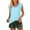 Light Blue, variant on ALLLIST Yellow Ladies Tops Crew Neck Solid Sleeveless Casual Tank Tops Women's Tank Tops XXL