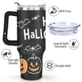 thumbnail image 3 of Halloween Pumpkin 40 oz Tumbler with Handle Double Wall Travel Mug Decorative Tumbler for Spring Summer Birthday Christmas, 3 of 7
