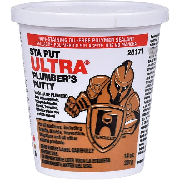 25171 Sta Put Ultra Plumbers Putty, 14 oz Size