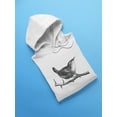 thumbnail image 3 of Wren Bird Sketch Hoodie Women -Image by Shutterstock, Female XX-Large, 3 of 4