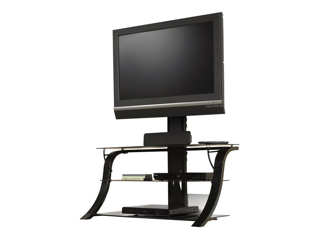 Sauder Panel TV Stand With Mount for TVs up to 50", Black ...
