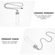 thumbnail image 3 of AURARMLET 2Ud Colgante Para Pull Chain De Ventilador Y Con De Vidrio Y Metal, 3 of 7