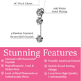 thumbnail image 3 of Cate & Chloe Sloane 18k White Gold Plated Drop Pendant Y Necklace with Swarovski Crystals for Women, 3 of 7