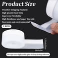 1 Roll TPE Self-adhesive Sealing Strip for Door & Window Foam Seal ...