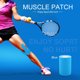 thumbnail image 3 of 1 rollo de cinta elástica de algodón para el dolor muscular, vendaje deportivo adhesivo impermeable (azul claro), 3 of 3