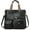Black, variant on CoCopeaunts Multi Pocket Tote Bag for Women PU Leather Satchel Bags Shoulder Handbags Large Handle Satchel Laptop Bag