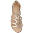 thumbnail image 5 of Journee Womens Genneva Flat Sandals, Widths Available, 5 of 10