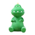 thumbnail image 2 of Alcancía de dinosaurio, antideslizante, irrompible, para escritorio, para el hogar, guardería, estatua de dinosaurio, dinero, especiero verde, 2 of 9