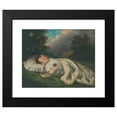thumbnail image 2 of František Klimkovič 18x15 Black Modern Framed Museum Art Print Titled - A Child in the Country (1860), 2 of 5