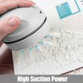 thumbnail image 4 of Desktop Vacuum Cleaner USB Charging with Vacuum Nozzle Cleaning Brush, Detachable Design & Portable Mini Table Dust Vaccum Cleaner, Best Cleaner for Cleaning Dust, Crumbs, Piano（Gray）, 4 of 4