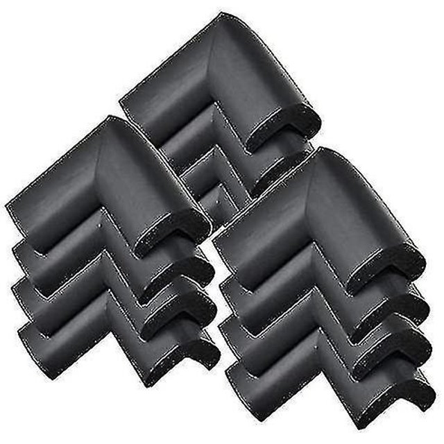 Protección de bordes de esquina YUANXCMXG protector de esquinas 12 piezas color negro